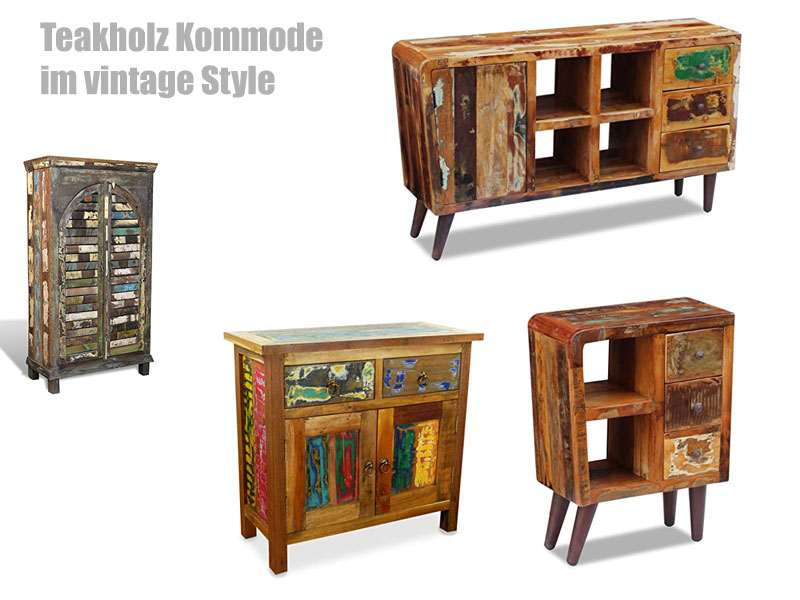 Teakholz vintage Kommode