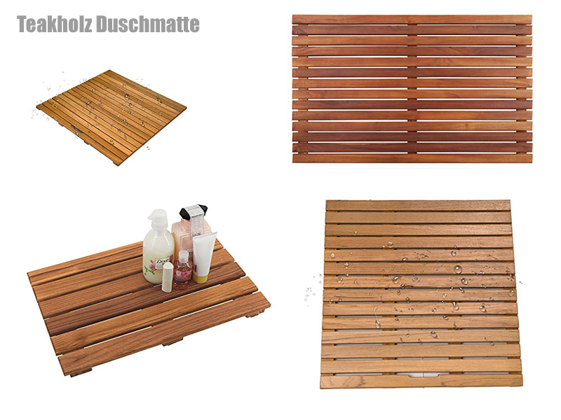 Teak Duschmatte