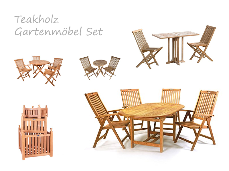 Teakholz Gartenmöbel Set