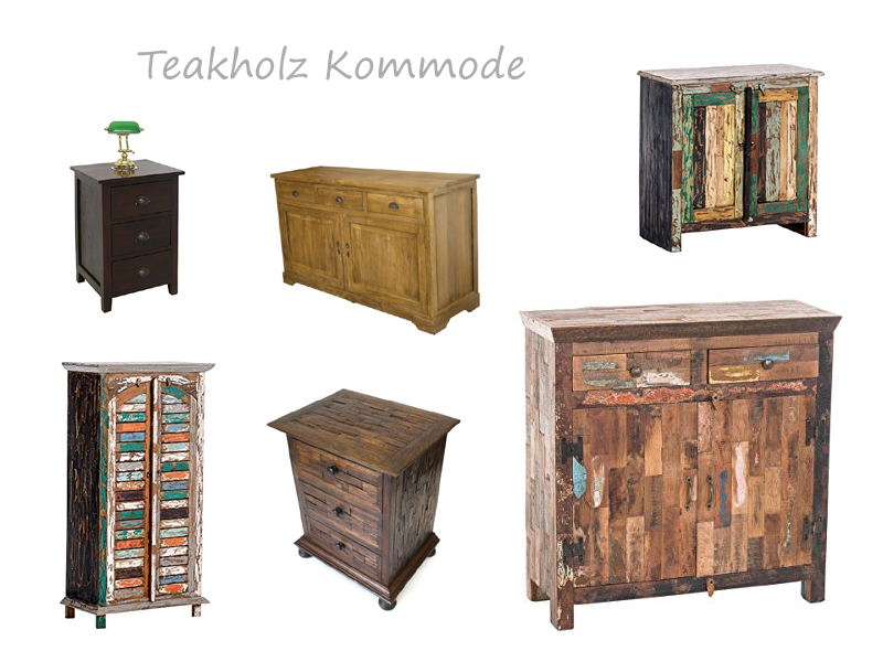 Teakholz Kommode