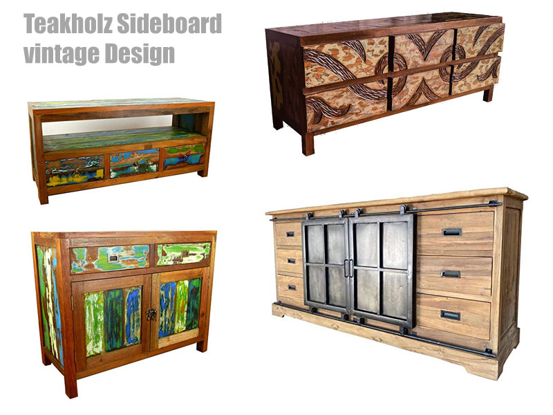 Sidebord Teakholz vintage Design