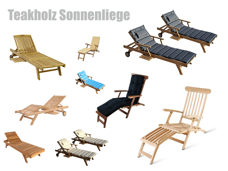 Sonnenliege Teak