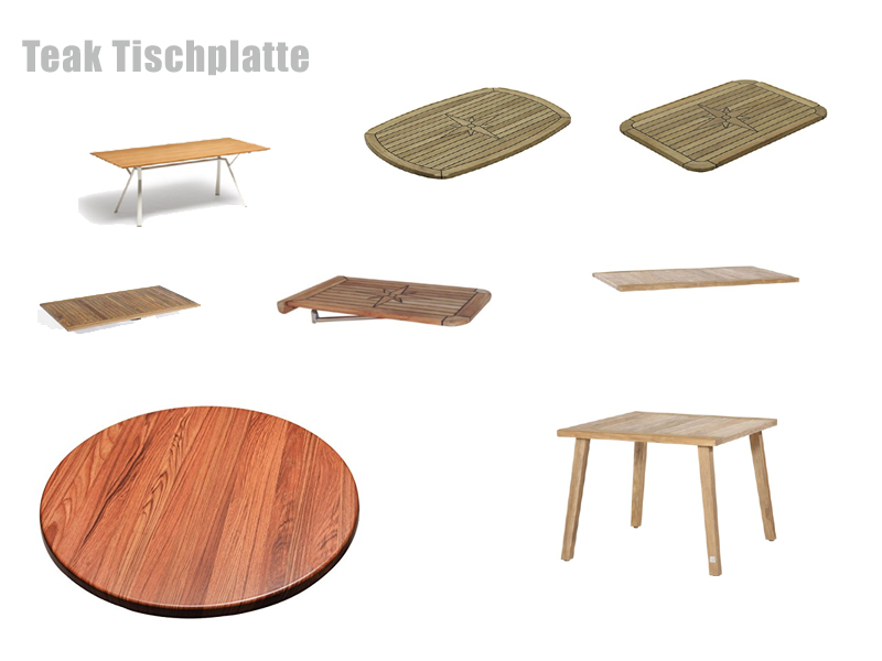 Teak Tischplatte