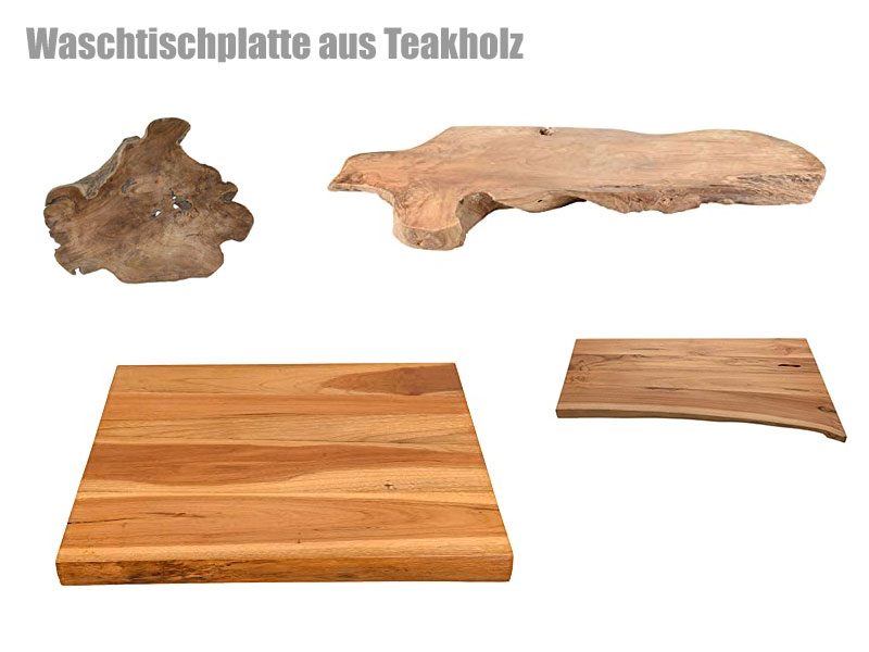 Waschtischplatte in Teakholz